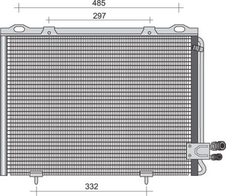 MAGNETI MARELLI Конденсатор, кондиционер 350203444000